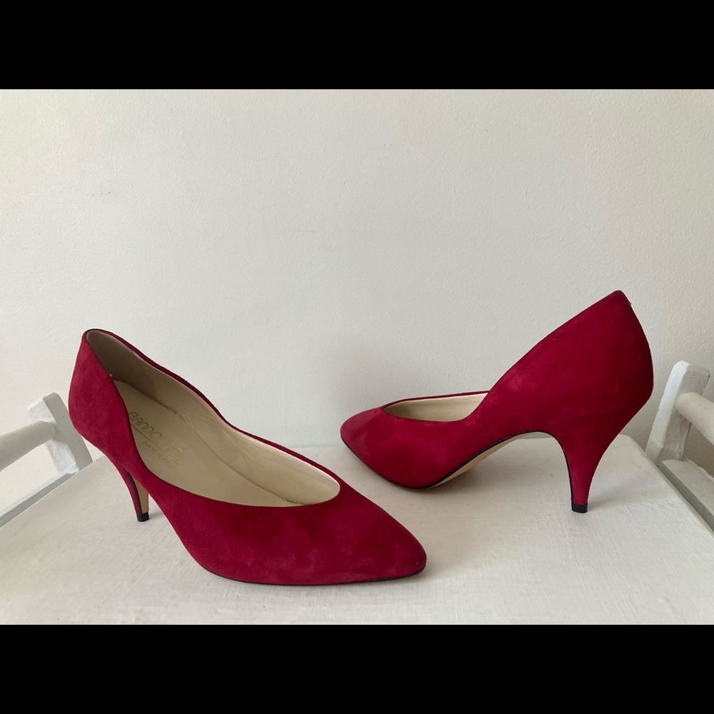 👠 Vintage Bandolino suede leather Heels